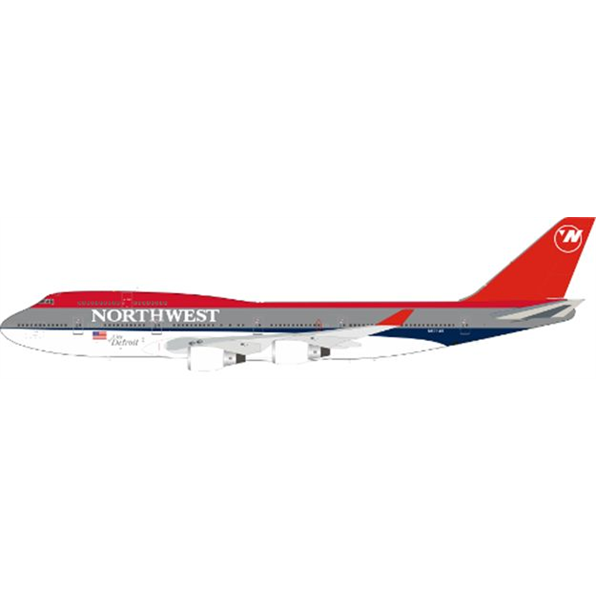 Boeing 747-400 Northwest Airlines N671US City of Detroit with 